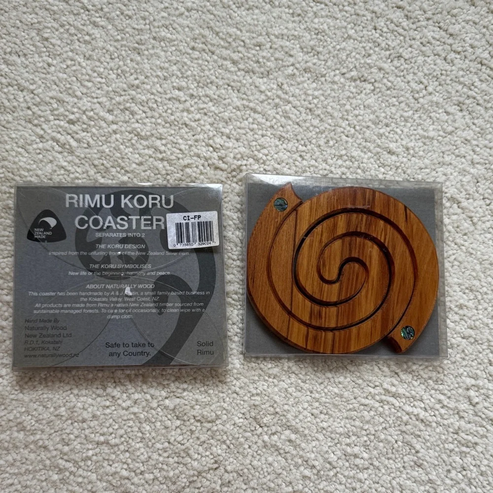 Rimu Koru Wooden Coaster